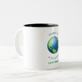 Der beste Vater der Welt Zweifarbige Tasse (Vorderseite Links)