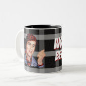 Der beste Vater der Welt Zweifarbige Tasse (Vorderseite Links)