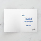 Der beste Vater des Franzosen je zum Vater Karte (Innenseite)