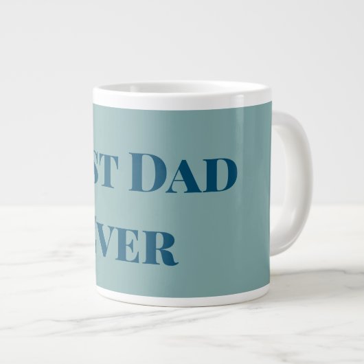 Der beste Vater des Vaters, der blauer glücklich i Jumbo-Tasse (Vorderseite Rechts)