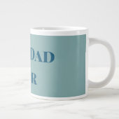 Der beste Vater des Vaters, der blauer glücklich i Jumbo-Tasse (Rechts)