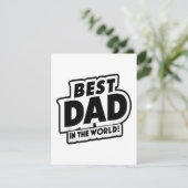 Der beste Vater des Vaters in der Welt Begleitkarte (Stehend Vorderseite)