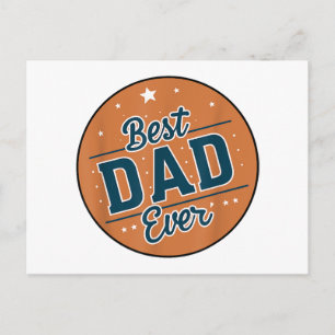 Der beste Vater des Vaters in der Welt Feiertagspostkarte
