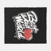 Der beste Vater des Vaters in der Welt Fleecedecke (Vorderseite (Horizontal))