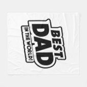 Der beste Vater des Vaters in der Welt Fleecedecke (Vorderseite (Horizontal))