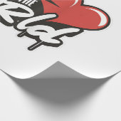 Der beste Vater des Vaters in der Welt Geschenkpapier (Ecke)