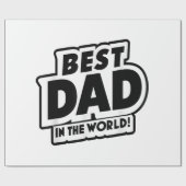 Der beste Vater des Vaters in der Welt Geschenkpapier (Flach)