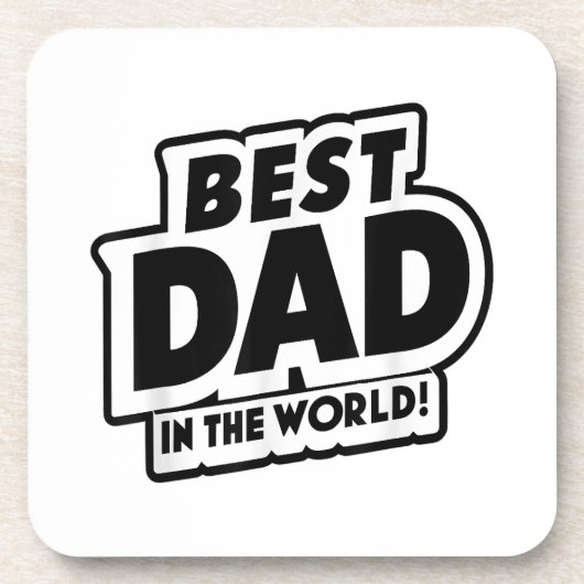 Der beste Vater des Vaters in der Welt Getränkeuntersetzer (Vorderseite)