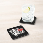 Der beste Vater des Vaters in der Welt Getränkeuntersetzer (Rechte Seite)