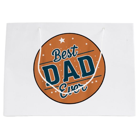 Der beste Vater des Vaters in der Welt Große Geschenktüte (Vorderseite)