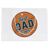 Der beste Vater des Vaters in der Welt Große Geschenktüte (Rückseite)