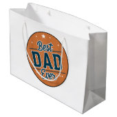 Der beste Vater des Vaters in der Welt Große Geschenktüte (Rückseite Schrägansicht)
