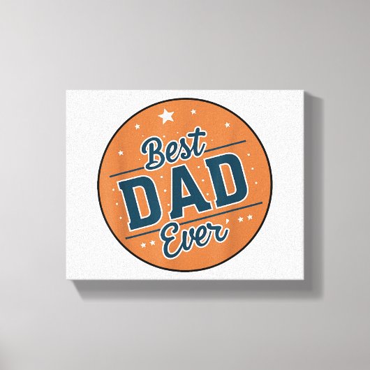 Der beste Vater des Vaters in der Welt Leinwanddruck (Vorderseite)