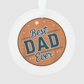 Der beste Vater des Vaters in der Welt Ornament (Rückseite)