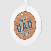 Der beste Vater des Vaters in der Welt Ornament (Vorderseite)