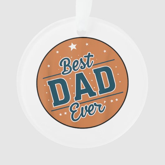 Der beste Vater des Vaters in der Welt Ornament (Vorderseite)