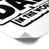 Der beste Vater des Vaters in der Welt Poster (Ecke)