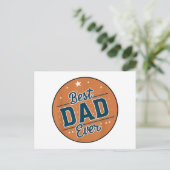Der beste Vater des Vaters in der Welt Postkarte (Stehend Vorderseite)