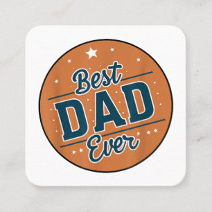 Der beste Vater des Vaters in der Welt Quadratische Visitenkarte