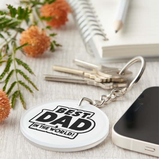 Der beste Vater des Vaters in der Welt Schlüsselanhänger (Vorderseite rechts)