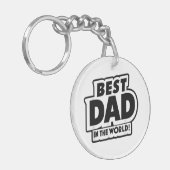 Der beste Vater des Vaters in der Welt Schlüsselanhänger (Vorderseite links)