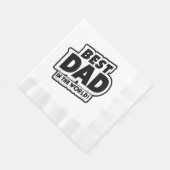 Der beste Vater des Vaters in der Welt Serviette (Ecke)