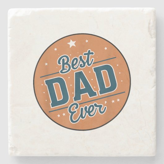 Der beste Vater des Vaters in der Welt Steinuntersetzer (Vorderseite)
