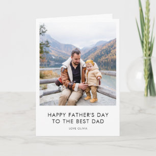 Der beste Vater des Vaters   Modernes Minimalistis Karte