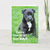 Der beste Vater des Vaters vom Hund Karte (Vorderseite)
