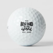Der beste Vater des Weltvaters Day Custom Golfball (Vorderseite)