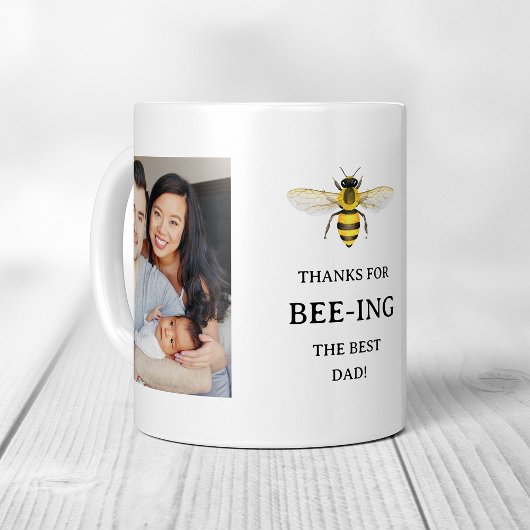 Der beste Vater | Einfache Niedliche Bienen und Fo Kaffeetasse
