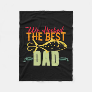 Der beste Vater Fischen Vintagen Köder Vater Da Fleecedecke