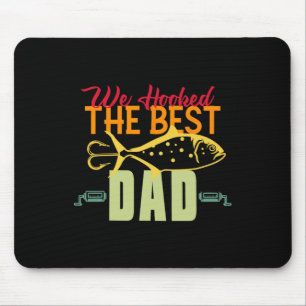 Der beste Vater Fischen Vintagen Köder Vater Da Mousepad