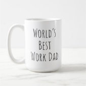 Der beste Vater für Arbeit in der Welt Kaffeetasse (Links)