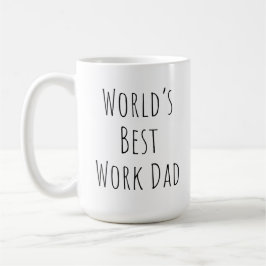 Der beste Vater für Arbeit in der Welt Kaffeetasse