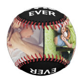 Der beste Vater für Baseball-Foto - Name nach Maß Baseball (Vorderseite)