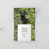 Der beste Vater für den schwarzen Bär Karte (Innenseite)