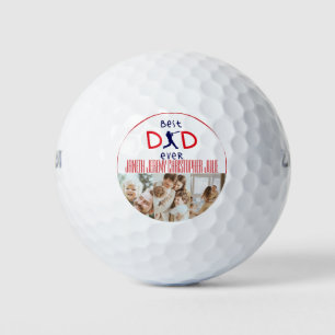 Der beste Vater für den Sport je Foto Collage Vate Golfball