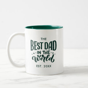 Der beste Vater für den Weltmärchentag Zweifarbige Tasse