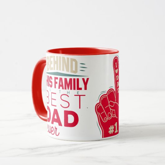 Der beste Vater für die ganze Tasse (Vorderseite Links)