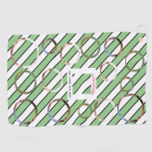 Der beste Vater für vier Fotos 🎄 Urlaub Golfhandtuch (Horizontal)