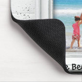 Der beste Vater - gerahmtes editable Foto u. Text Mousepad (Ecke)