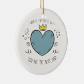 Der beste Vater Glücklicher Vater Tag | Ornament (Rechts)