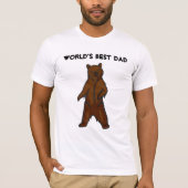 Der beste Vater-Grizzly-Bären-T - Shirt der Welt (Vorderseite)