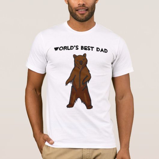 Der beste Vater-Grizzly-Bären-T - Shirt der Welt (Vorderseite)