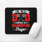 Der beste Vater hebt Badminton Player Vathers Day Mousepad (Mit Mouse)