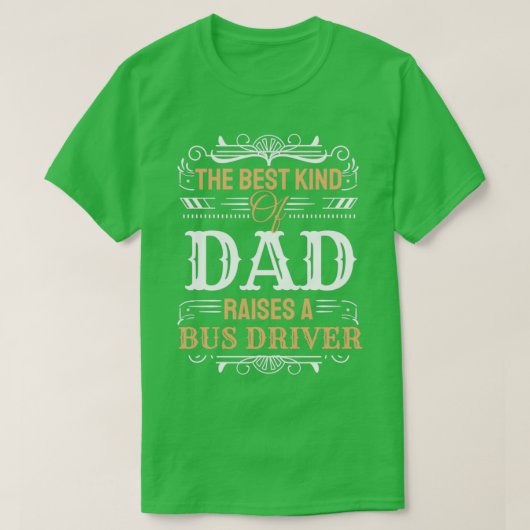 Der beste Vater hebt einen Busfahrer-Funny-Bus auf T-Shirt (Design vorne)