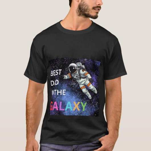 Der beste Vater im Galaxy-Vater T-Shirt (Vorderseite)