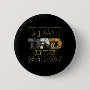 Der beste Vater im Galaxy Vathers Day Space Boys M Button