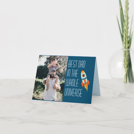 Der beste Vater im gesamten Universum Karte (Vorderseite)